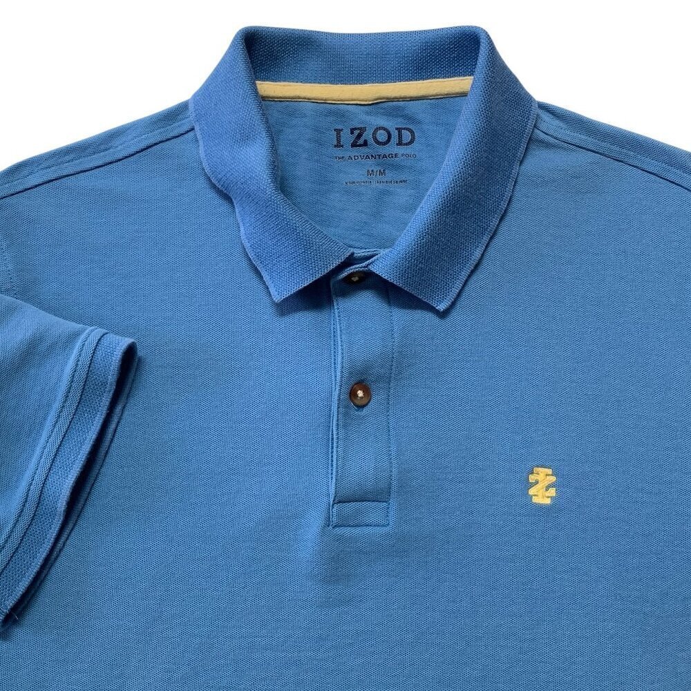 IZOD The Advantage Polo Shirt Men's M Blue #155H